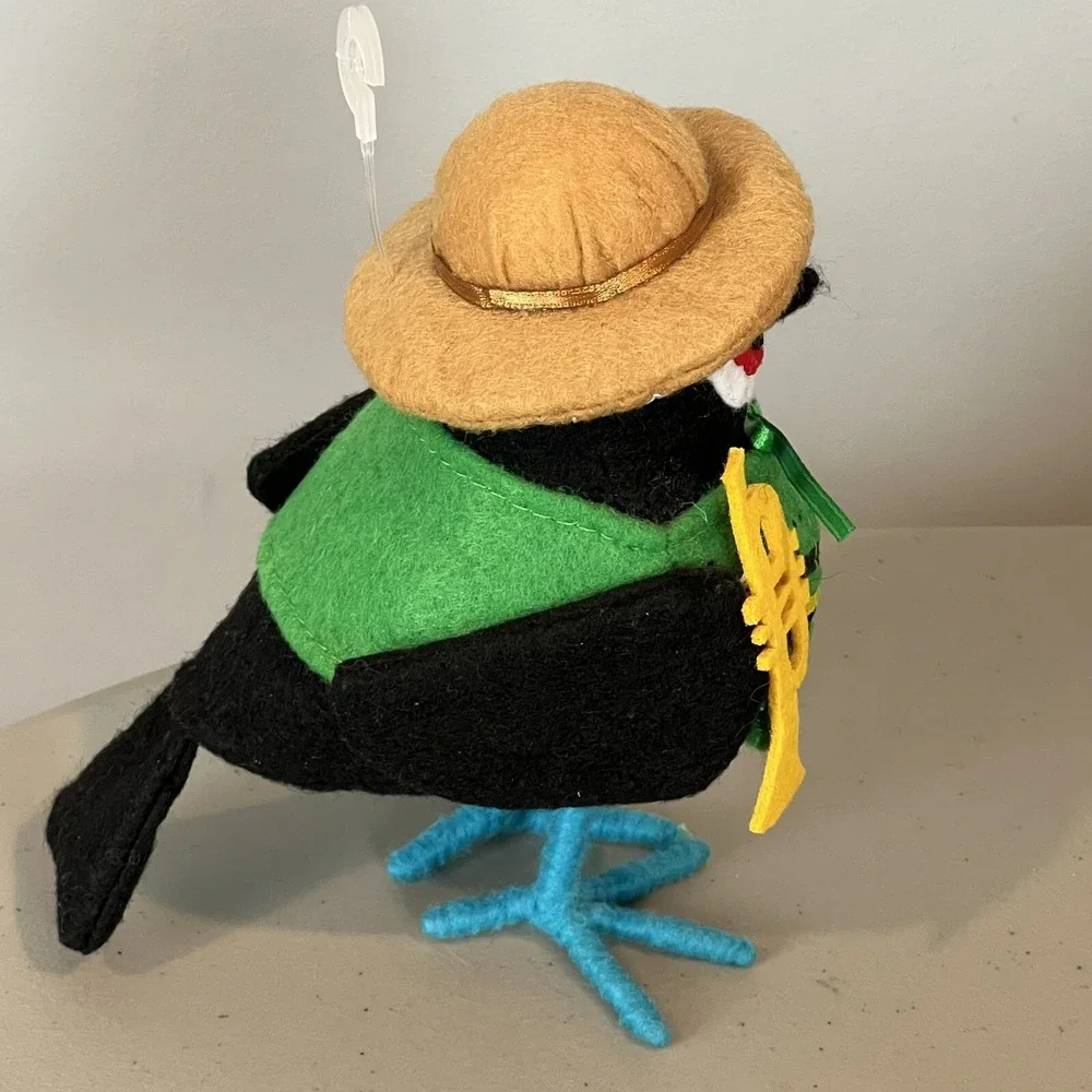2017 Target Spritz Felt Bird Trompetista Day of the Dead Halloween Trumpet Bird